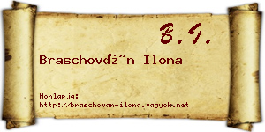 Braschován Ilona névjegykártya